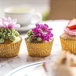 Forminha Laminada Número 5 c/50 Dourada - Bax