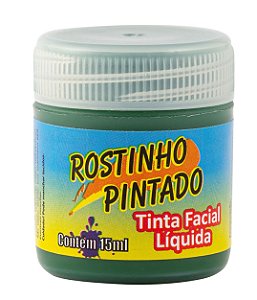 TINTA FACIAL 15ML VERDE - ROSTINHO PINTADO