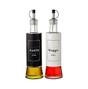 GALHETEIRO VIDRO 310ML 2PC - HAUSKRAFT