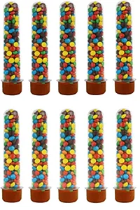 Tubete 13cm Marrom c/10 - Plast Qualy