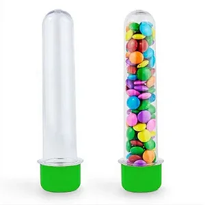 Tubete 13cm Verde Claro c/10 - Plast Qualy