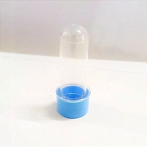 TUBETE 8CM AZUL BEBE C/10 - PLAST QUALY