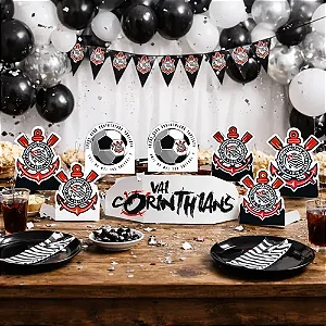Decoração Mesa Corinthians 2023 c/8 - Festcolor