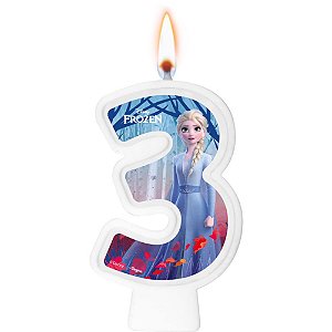 Vela Numeral Frozen II -  Regina Festas