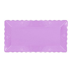 Bandeja Retangular 30X15Cm Lilas - Plast Art