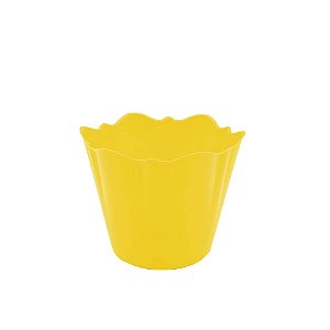 Cachepot Redondo Amarelo - Plast Art