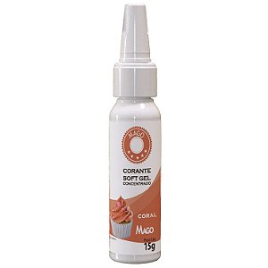 Corante Soft Gel 15G Coral - Mago