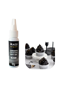 Corante Soft Gel 15G Preto - Mago