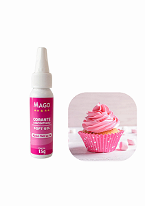 Corante Soft Gel 15G Rosa Chiclete - Mago
