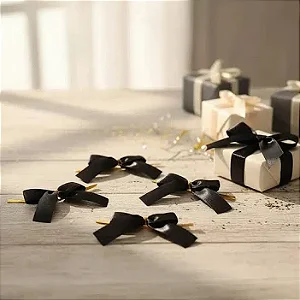 Mini Laco Fino Preto C/100 - Lacos