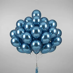 BALAO AZUL ALUMINIO - HAPPY DAY