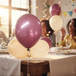 BALAO PINK ALUMINIO - HAPPY DAY