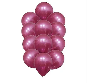 BALAO FUSCIA ALUMINIO - HAPPY DAY
