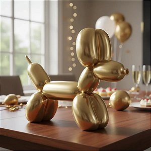 Balão Canudo Platino 260 Ouro c/25