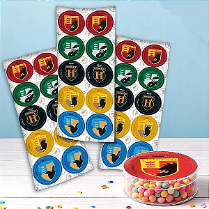 Adesivo Redondo Harry Potter c/30 - Festcolor