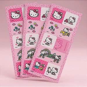 Adesivo Quadrado Hello Kitty c/30 - Festcolor