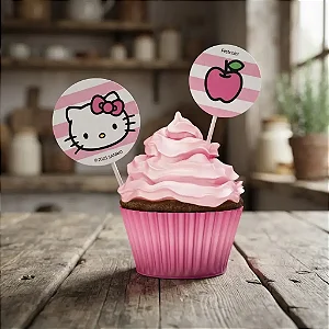 Bandeirinha Doces Hello Kitty c/8 - Festcolor