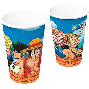 Copo Papel 200ml One Piece C/8 - Festcolor