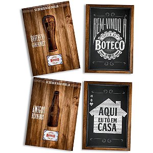 Quadro Decorativo Boteco C/4 - Festcolor