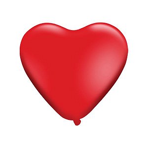 BALAO CORACAO VERMELHO 10 POLEGADAS C/25 - PIC PIC