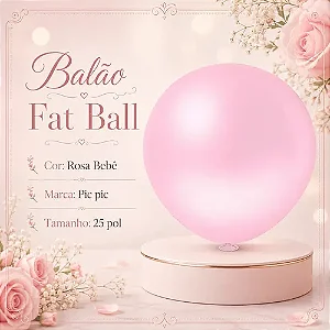 BALAO FATBALL ROSA BABY 250 - PIC PIC