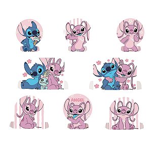 Decoracao Mesa Stitch Angel Com 8 - Festcolor