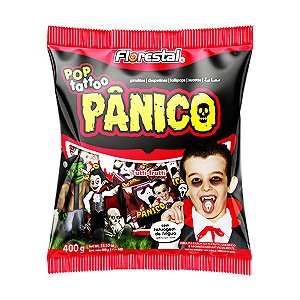 PIRULITO POP TATTOO 400G PÂNICO