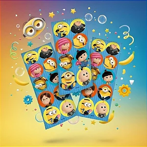 Adesivo Redondo Malvado Favorito 4 Com 30 - Festcolor