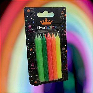 VELA PALITO C/10 NEON