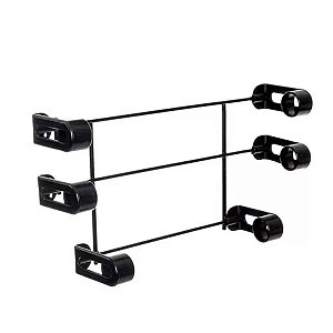 PORTA ROLOS 3X1 PRETO