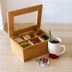 CAIXA CHA ECOKITCHEN BAMBU
