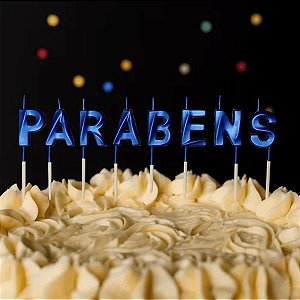 VELA DESIGN PARABENS C/8 AZUL