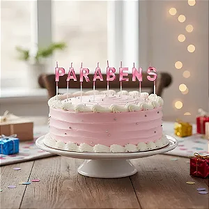 VELA DESIGN PARABENS C/8 ROSA