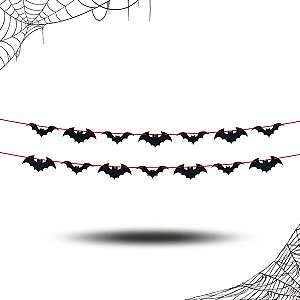 FAIXA DECORATIVA HALLOWEEN MORCEGOS