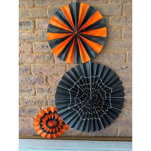 KIT DECORATIVO LEQUE HALLOWEEN C/3