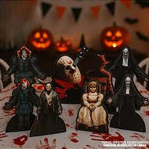 DECORACAO MESA HORROR HALLOWEEN C/6