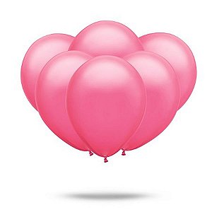 BALAO 9 LISO PARTY ROSA C/50