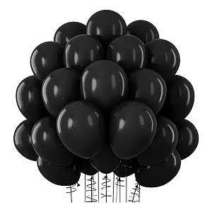 BALAO 9 LISO PARTY PRETO C/50