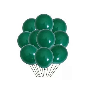 BALAO 9 LISO PARTY VERDE ESCURO C/50