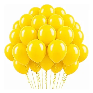 BALAO 9 LISO PARTY AMARELO C/50 - JOY