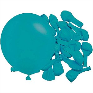 BALAO 9 LISO PARTY AZUL OCEANO C/50