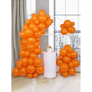 BALAO 9 LISO PARTY LARANJA C/50 - JOY
