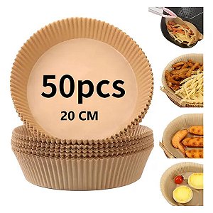 FORMA PAPEL AIR FRYER REDONDA 20CM C/50