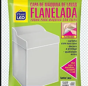 CAPA MAQUINA FLANELADA LISA TAM M - PLAST LEO