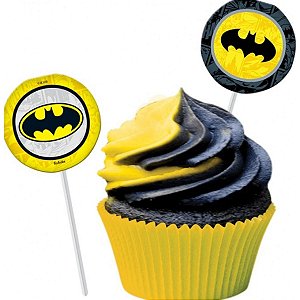 BANDEIRINHA DOCES BATMAN GEEK C/8