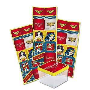 ADESIVO QUADRADO MULHER MARAVILHA