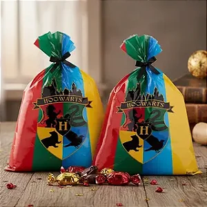 SACOLA PLASTICA HARRY POTTER C/8 - Festcolor