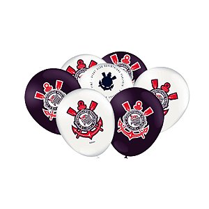 BALAO 9 DEC CORINTHIANS EMBLEMA COLORIDO C/25