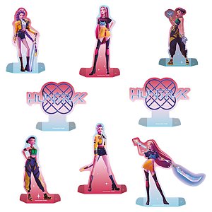 DECORACAO MESA GUERREIRAS DO K-POP C/8