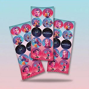 ADESIVO REDONDO GUERREIRAS DO K-POP C/30